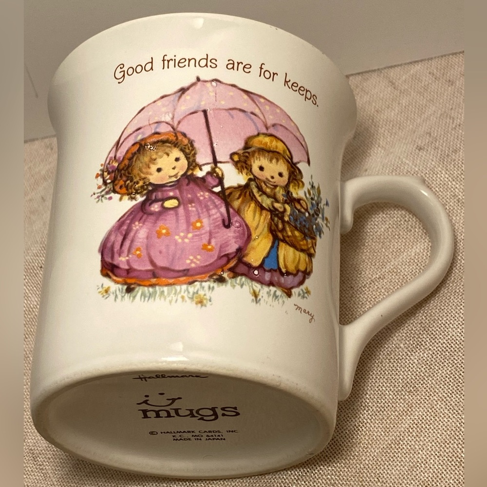 Vintage Hallmark Mug  A Good Friend is Forever Good friends are for keeps 70s